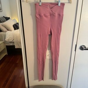 YEAR OF OURS X BANDIER RIBBED PINK VERONICA LEGGINGS
